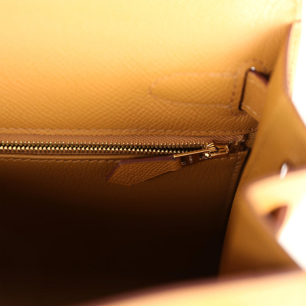 Kelly Sellier 28 Sesame Epsom Gold Hardware