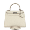 Kelly Sellier 25 Beton Ostrich Palladium Hardware