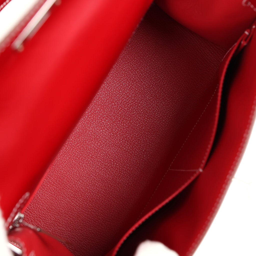 Kelly Sellier 28 Rouge Piment Box Palladium Hardware