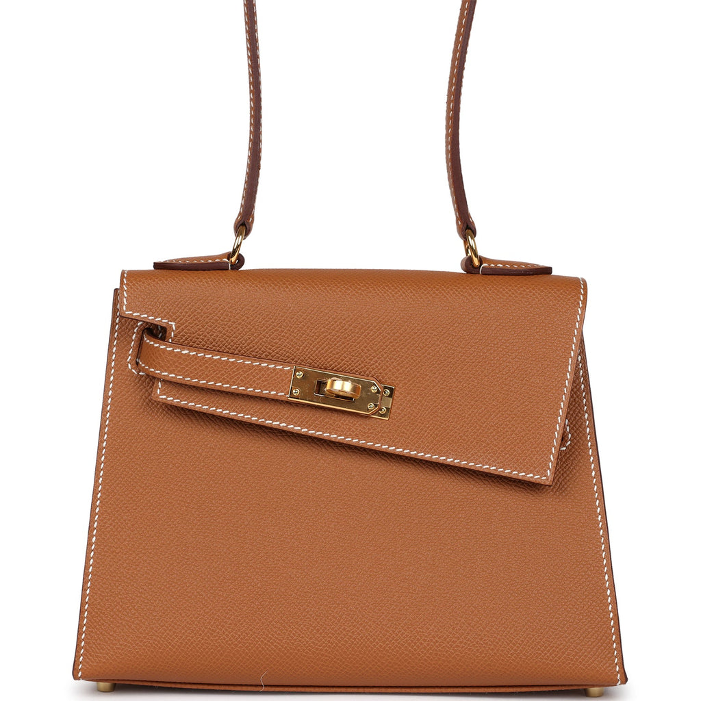 Kelly Sellier en Desordre 20 Gold Epsom Gold Hardware