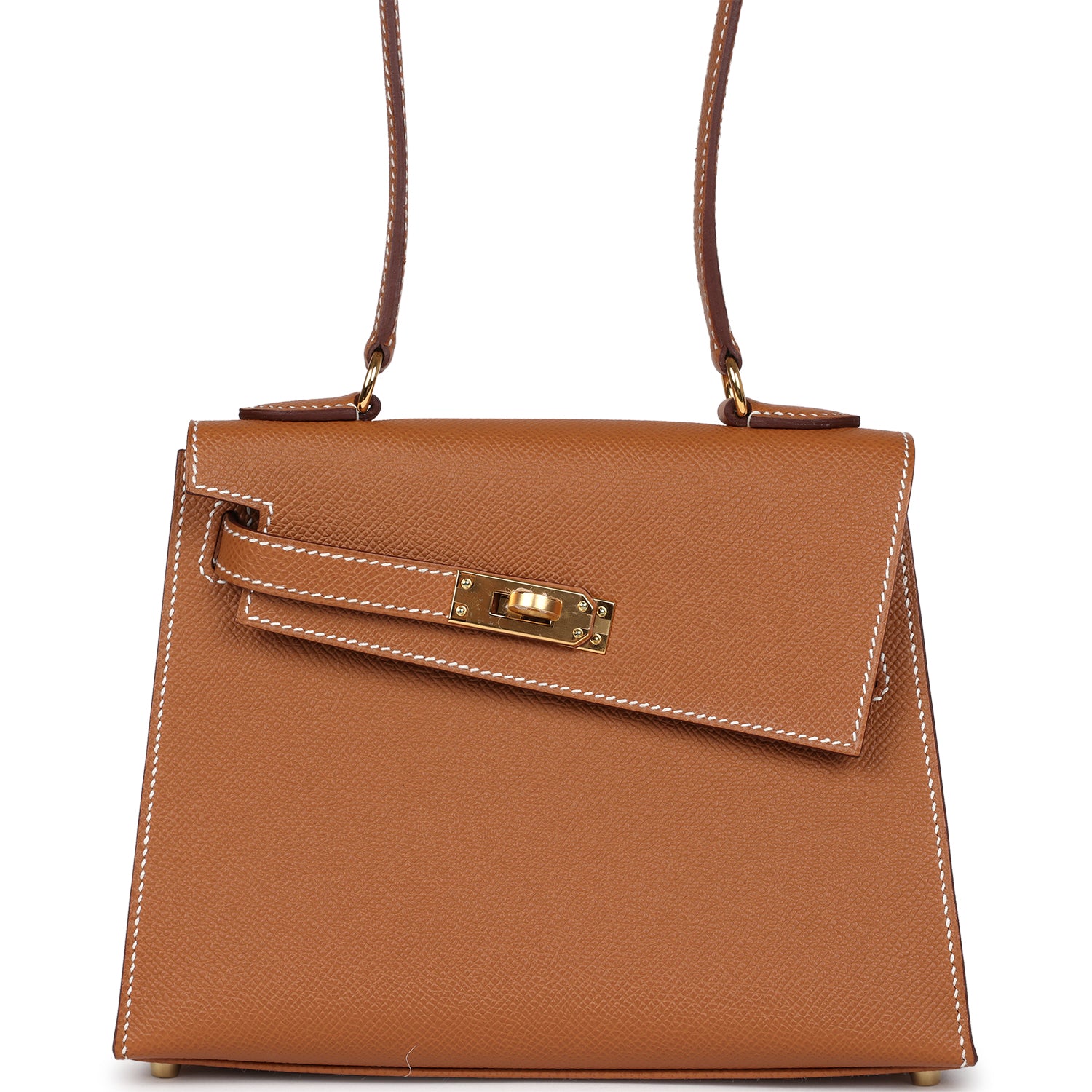 Kelly Sellier en Desordre 20 Gold Epsom Gold Hardware