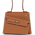 Kelly Sellier en Desordre 20 Gold Epsom Gold Hardware