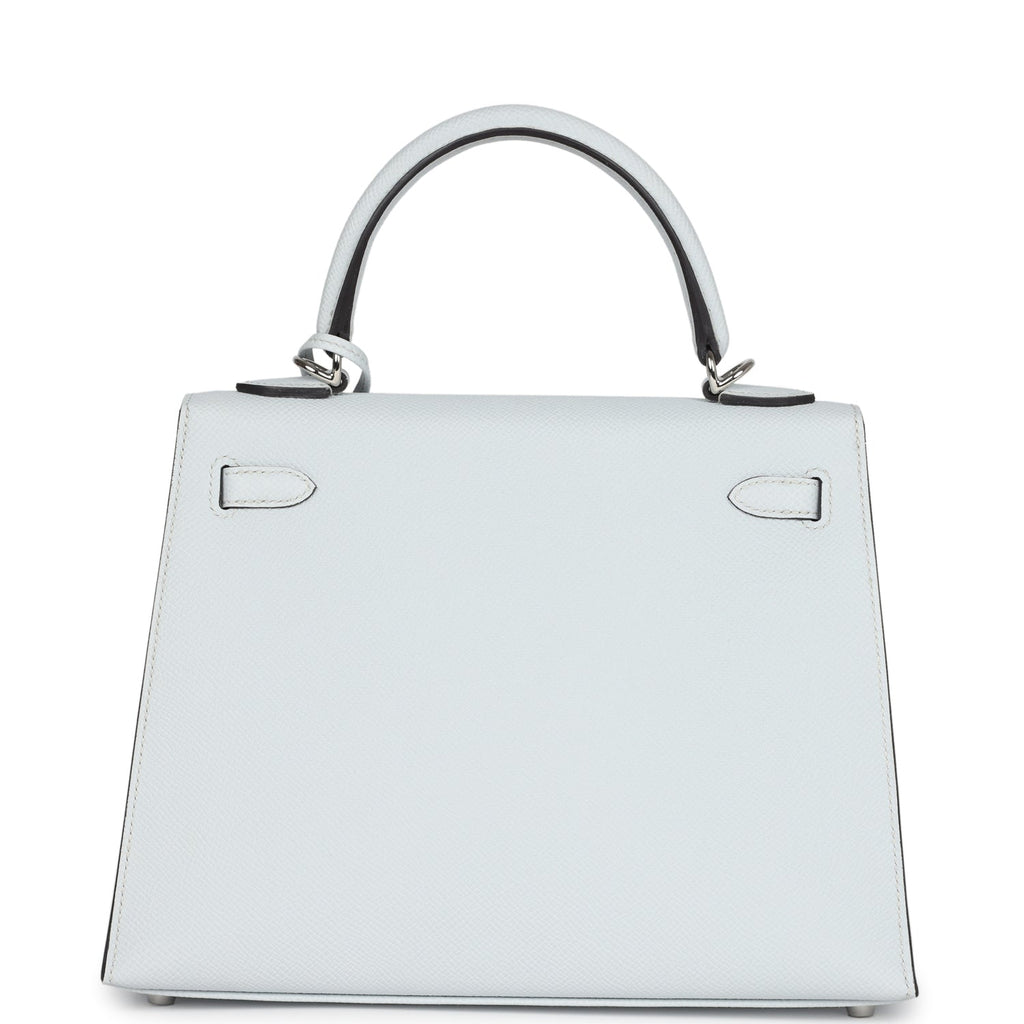 Kelly Sellier 25 Gris Platine Epsom Electrum Hardware