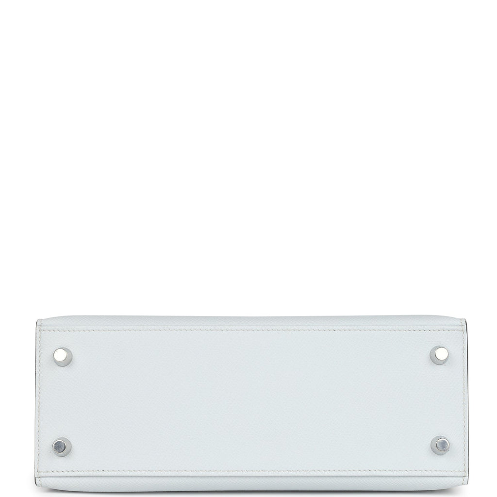 Kelly Sellier 25 Gris Platine Epsom Electrum Hardware