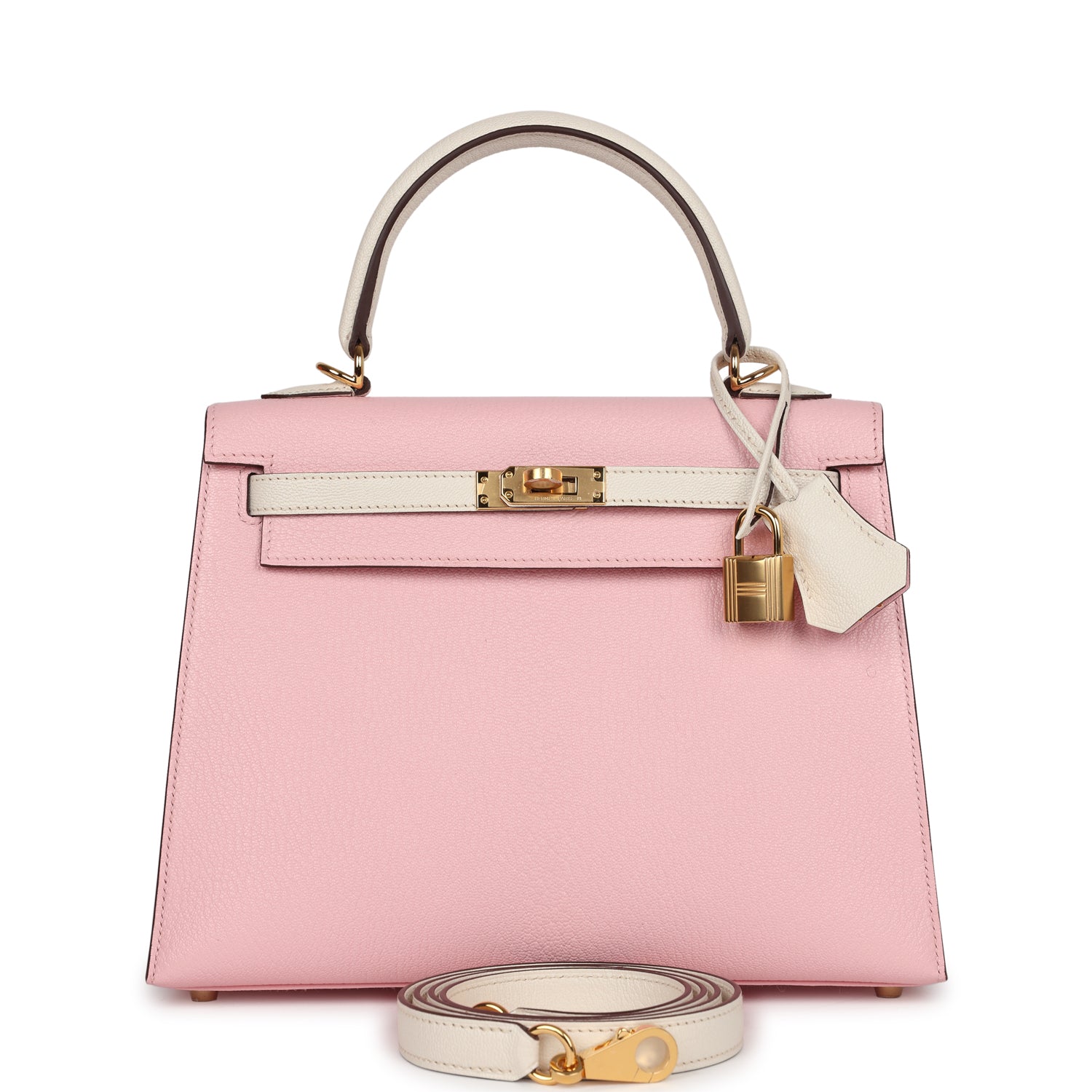 Special Order (HSS) Kelly Sellier 25 Rose Sakura and Nata Chevre Gold Hardware