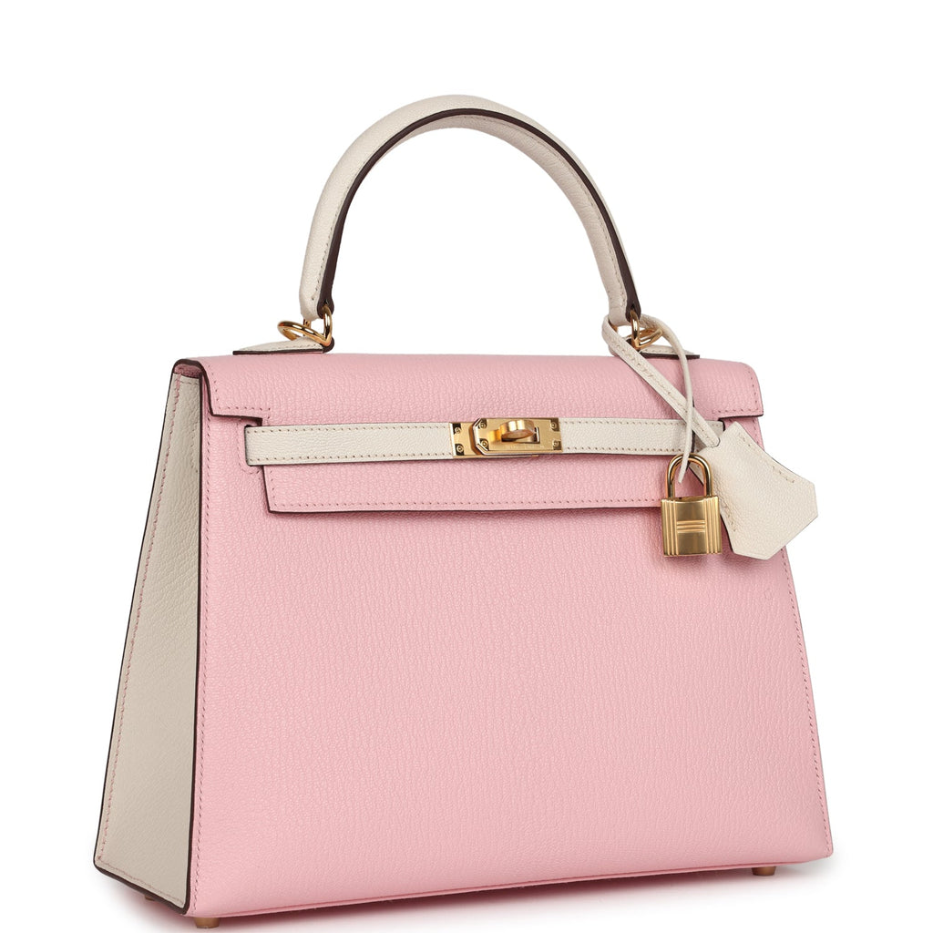 Special Order (HSS) Kelly Sellier 25 Rose Sakura and Nata Chevre Gold Hardware