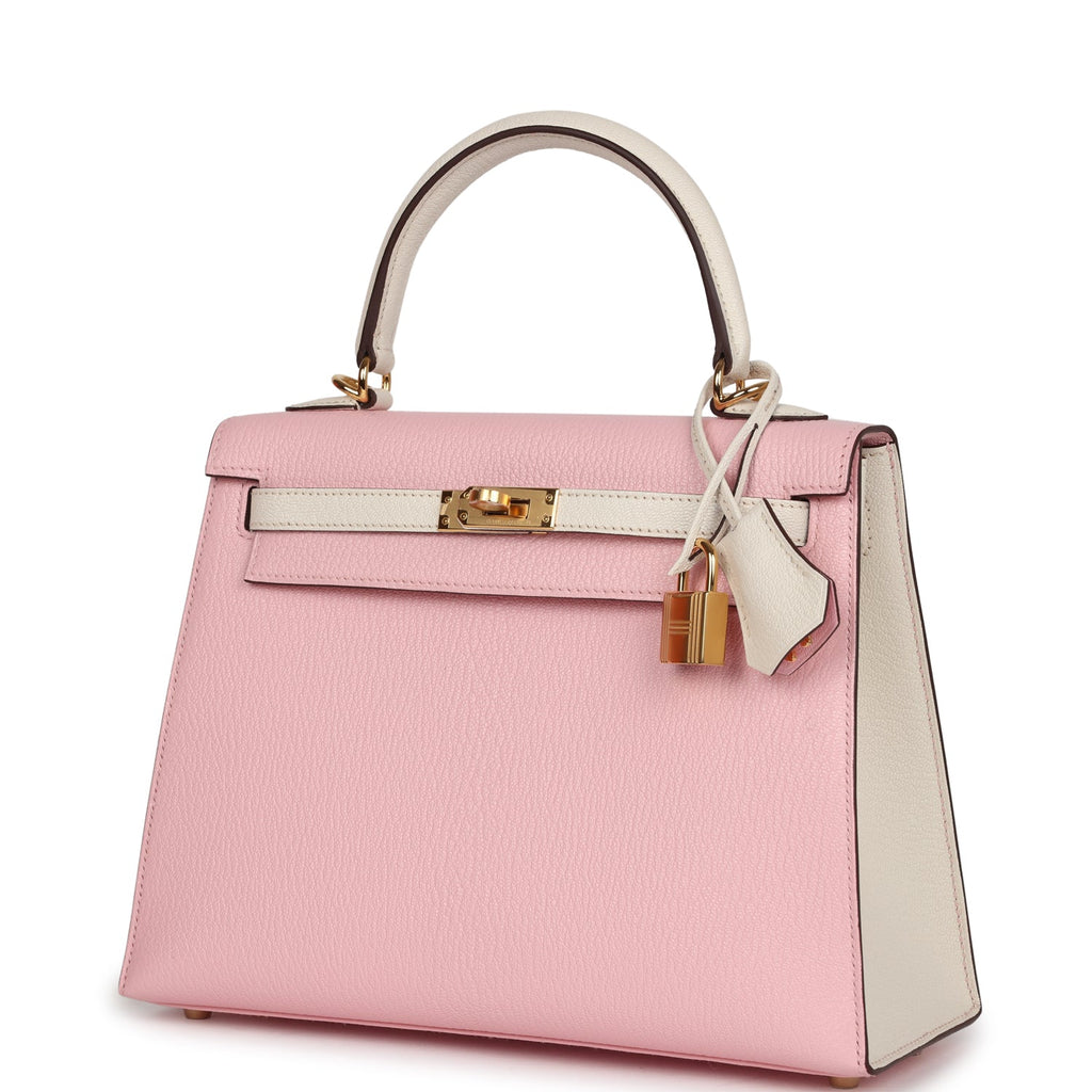 Special Order (HSS) Kelly Sellier 25 Rose Sakura and Nata Chevre Gold Hardware