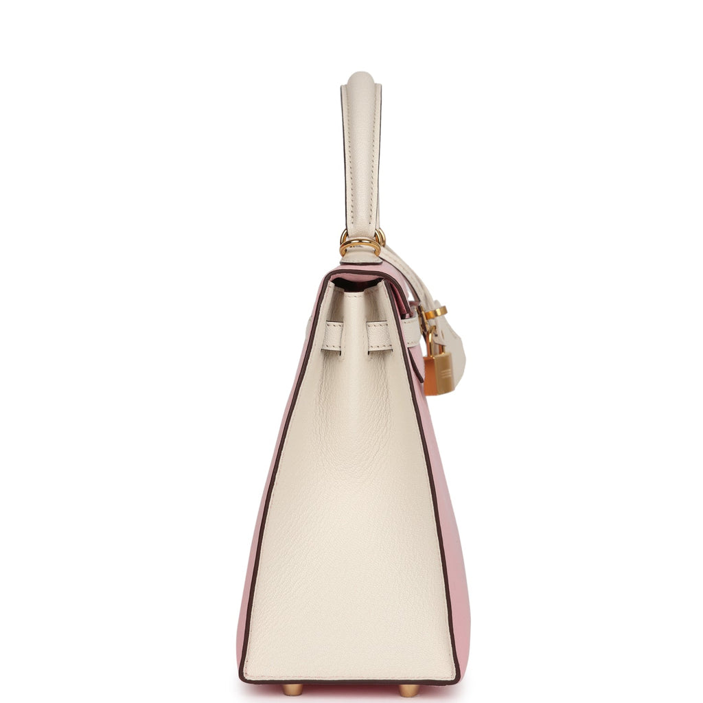 Special Order (HSS) Kelly Sellier 25 Rose Sakura and Nata Chevre Gold Hardware