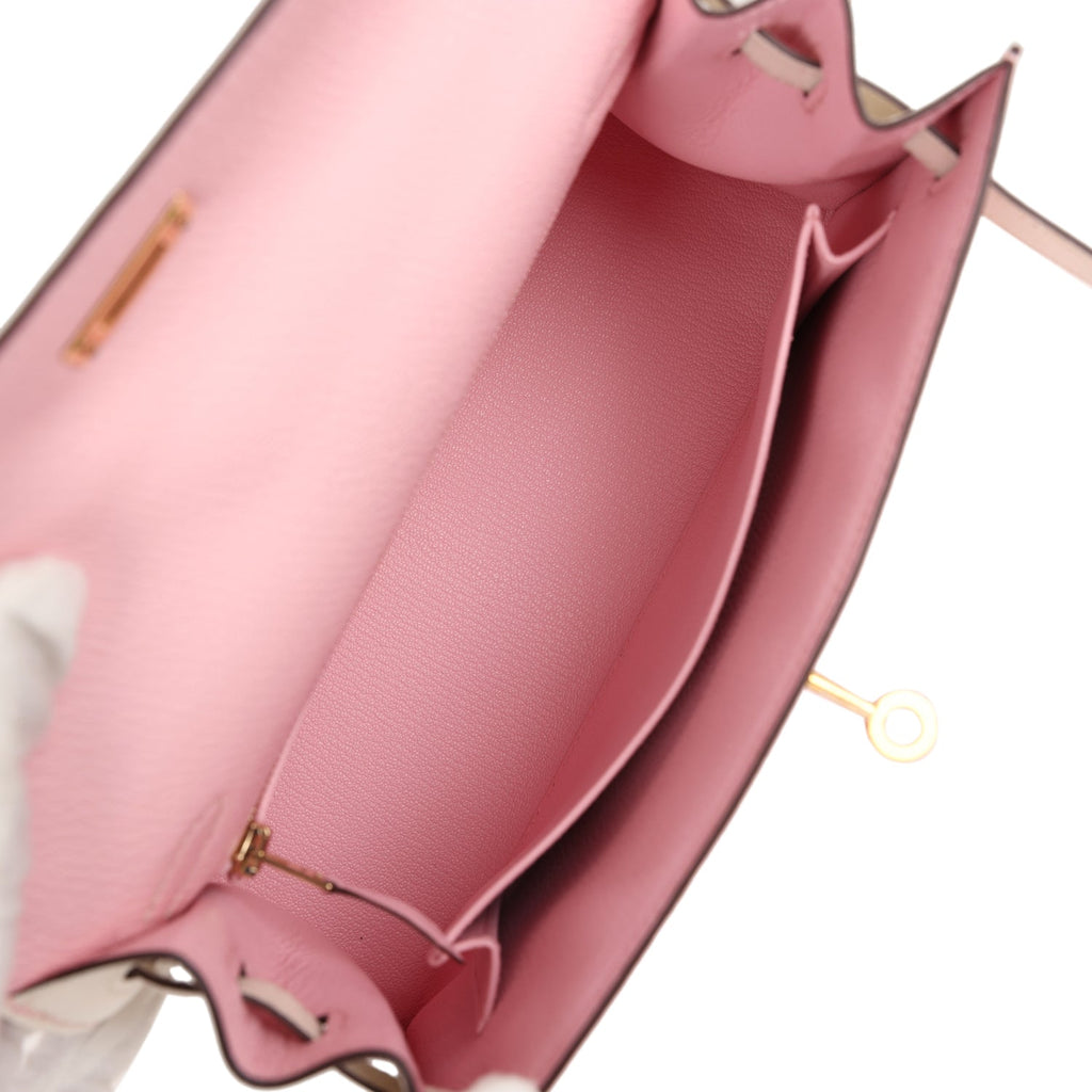Special Order (HSS) Kelly Sellier 25 Rose Sakura and Nata Chevre Gold Hardware