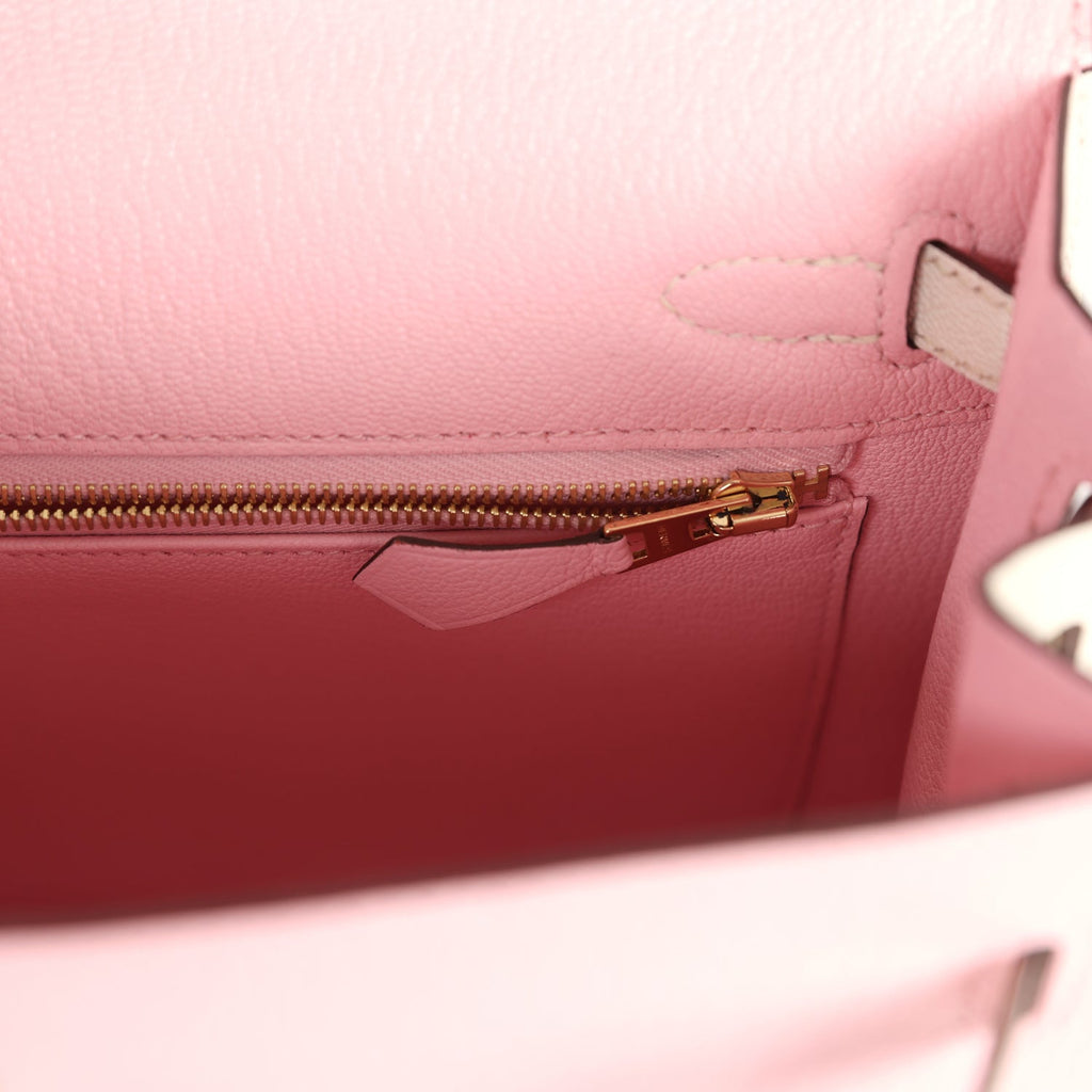 Special Order (HSS) Kelly Sellier 25 Rose Sakura and Nata Chevre Gold Hardware