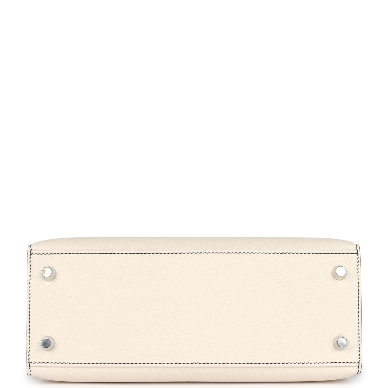 Special Order (HSS) Kelly Sellier 25 Nata and Black Chevre Mysore Brushed Palladium Hardware