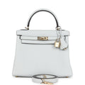 Kelly Retourne 25 Gris Platine Togo Permabrass Hardware
