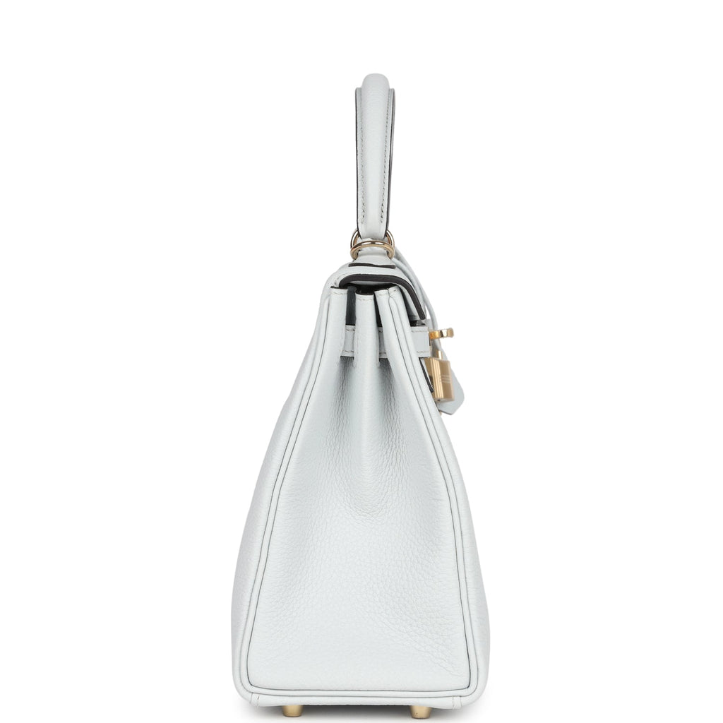 Kelly Retourne 25 Gris Platine Togo Permabrass Hardware