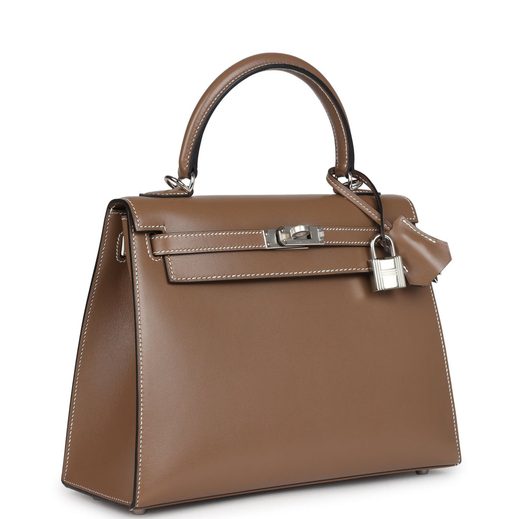 Kelly Sellier 25 Etoupe Tadelakt Palladium Hardware