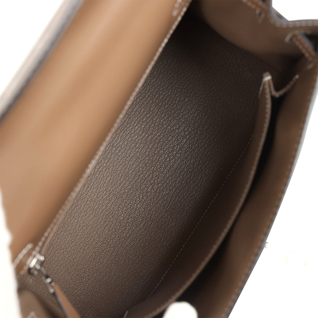 Kelly Sellier 25 Etoupe Tadelakt Palladium Hardware