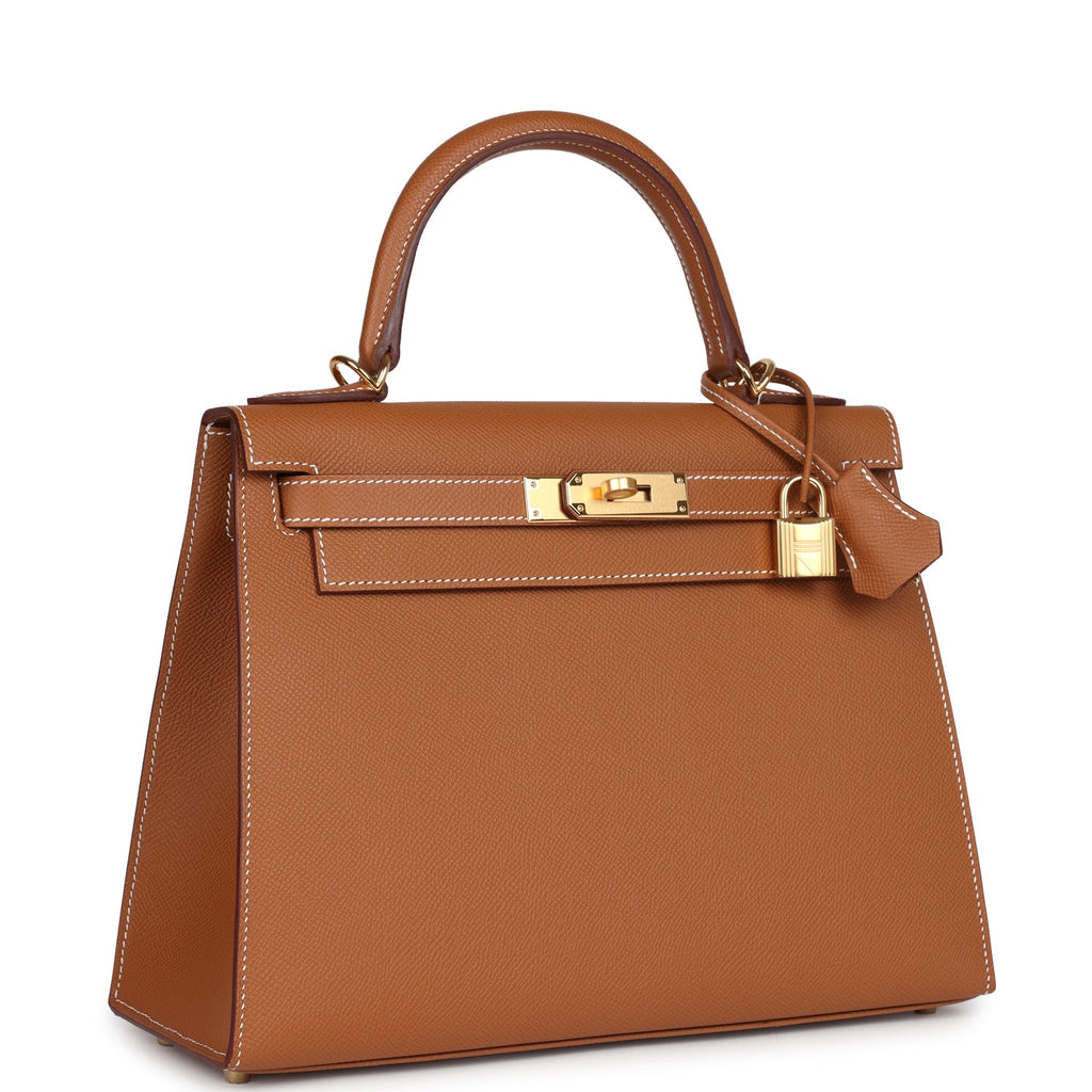Kelly Sellier 28 Gold Epsom Gold Hardware