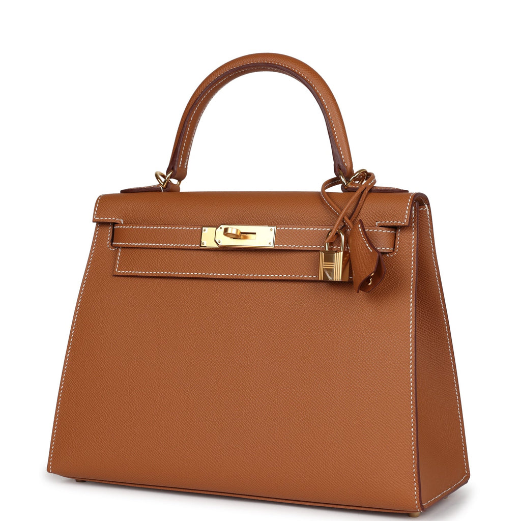 Kelly Sellier 28 Gold Epsom Gold Hardware