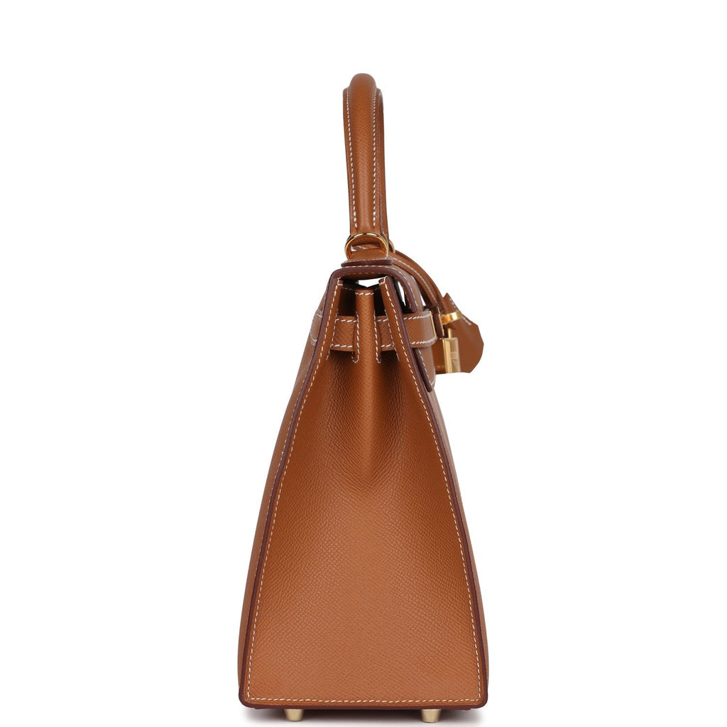 Kelly Sellier 28 Gold Epsom Gold Hardware