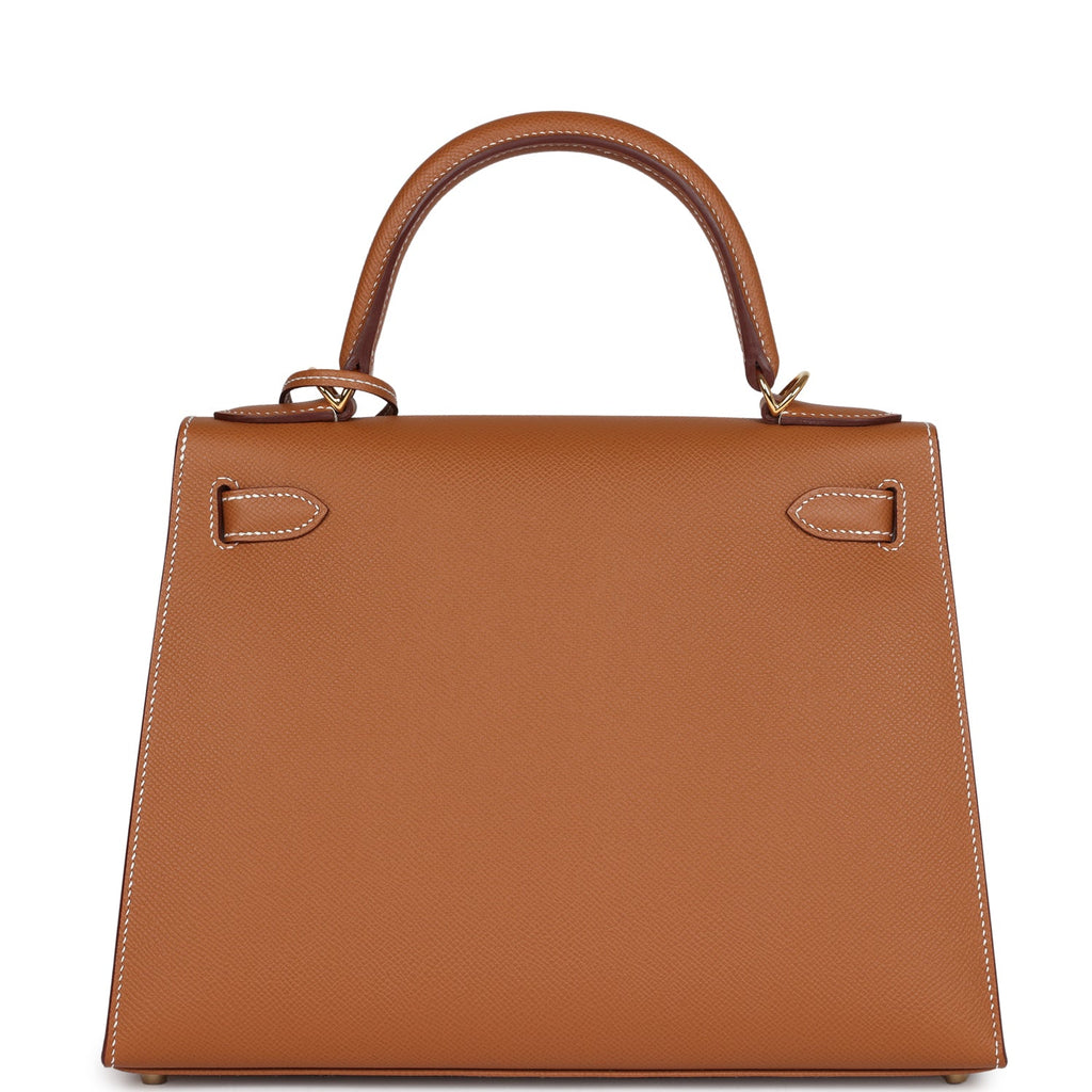 Kelly Sellier 28 Gold Epsom Gold Hardware