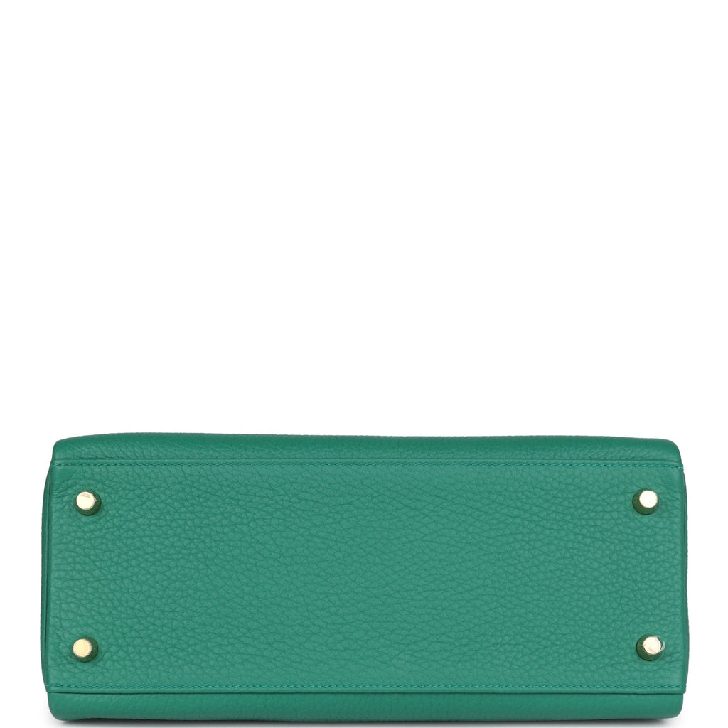 Kelly Retourne 28 Vert Vertigo Clemence Gold Hardware