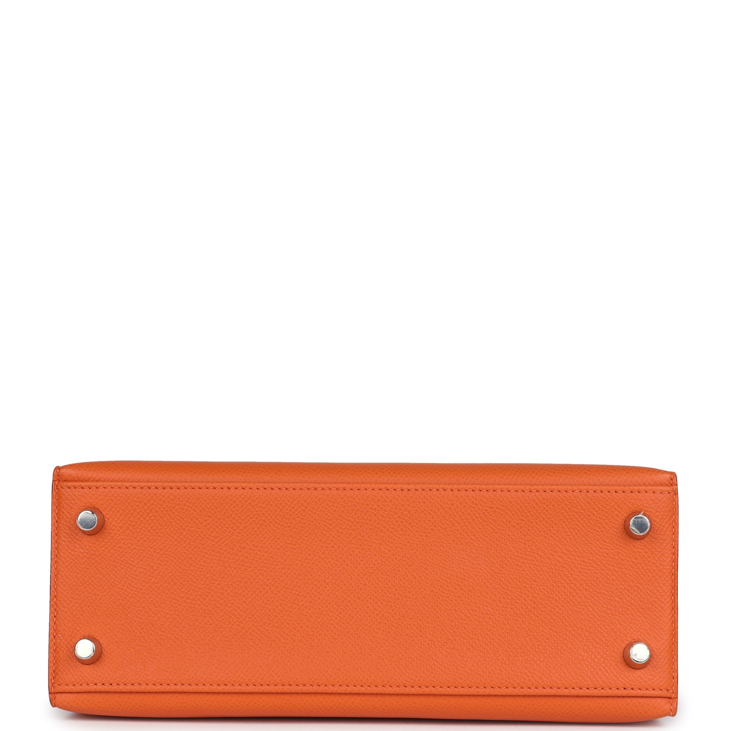 Kelly Sellier 25 Orange Epsom Palladium Hardware