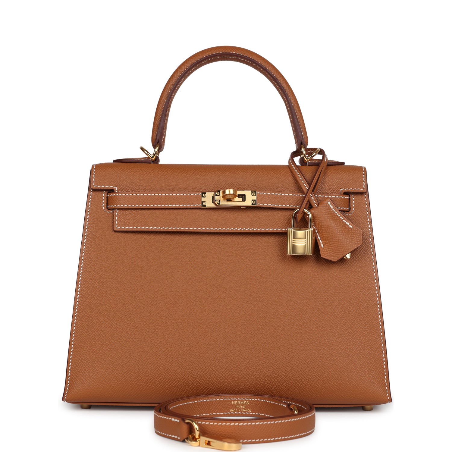 Kelly Sellier 25 Gold Epsom Gold Hardware