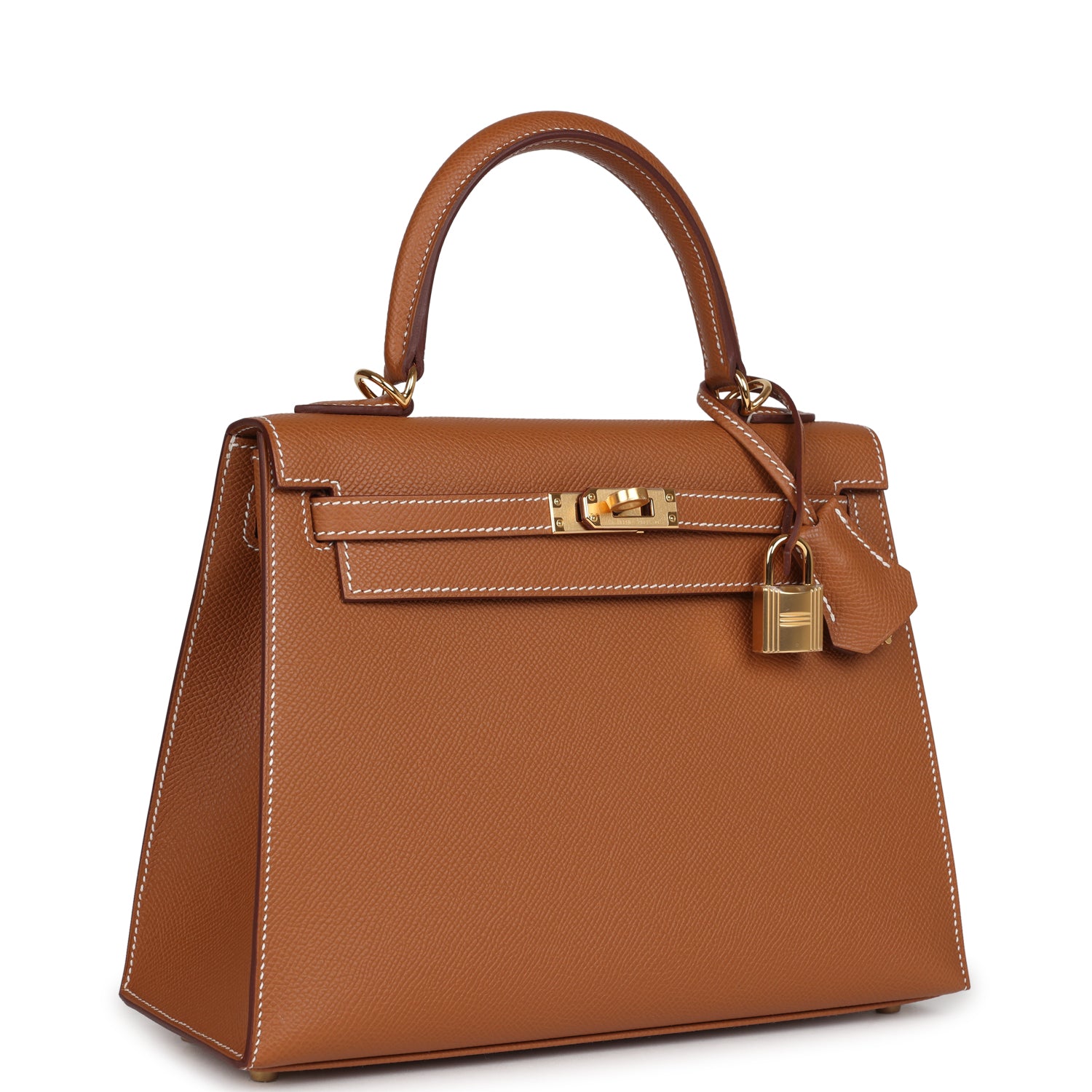 Kelly Sellier 25 Gold Epsom Gold Hardware