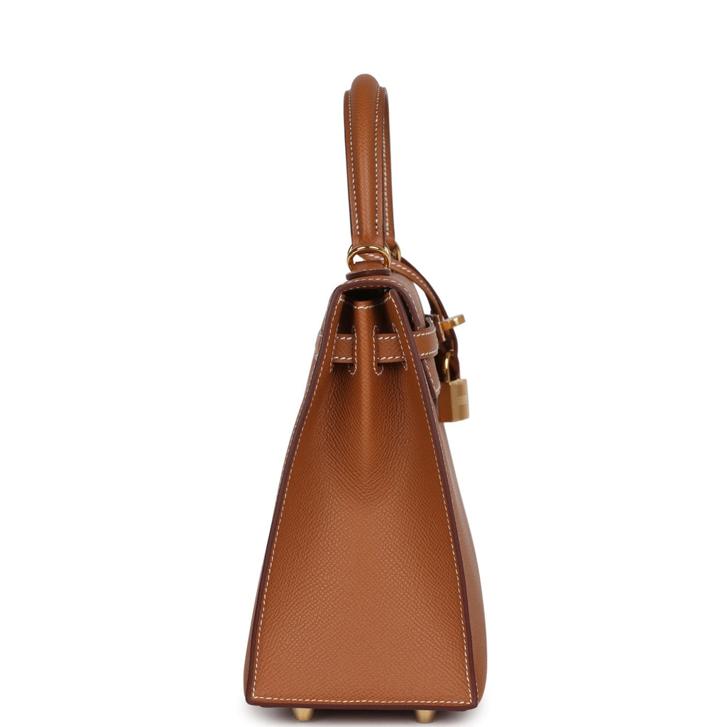 Kelly Sellier 25 Gold Epsom Gold Hardware