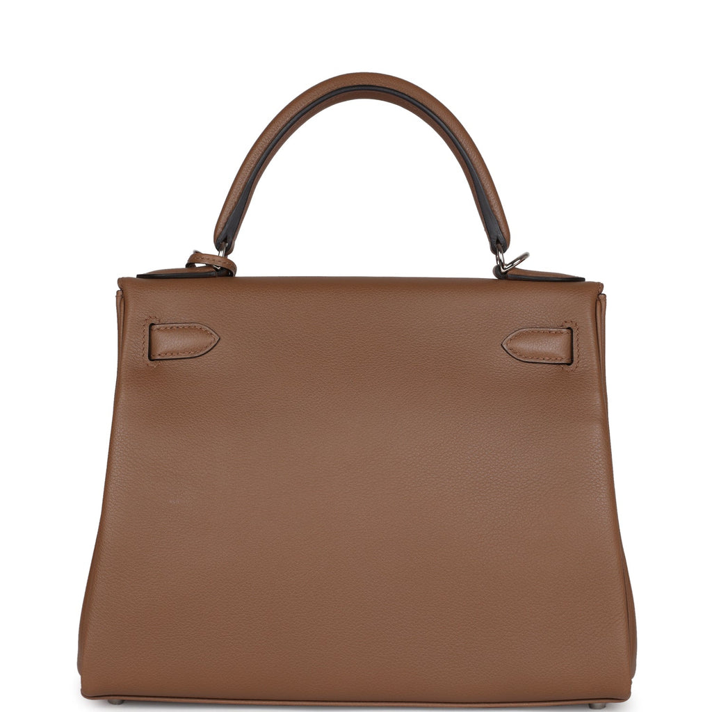 Kelly Retourne 28 Alezan Evercolor Palladium Hardware