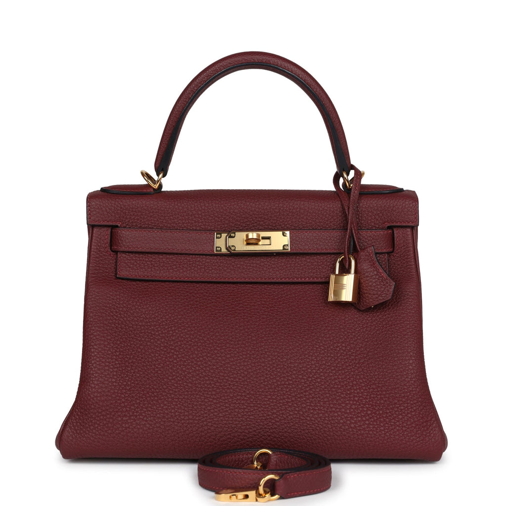 Kelly Retourne 28 Rouge H Togo Gold Hardware