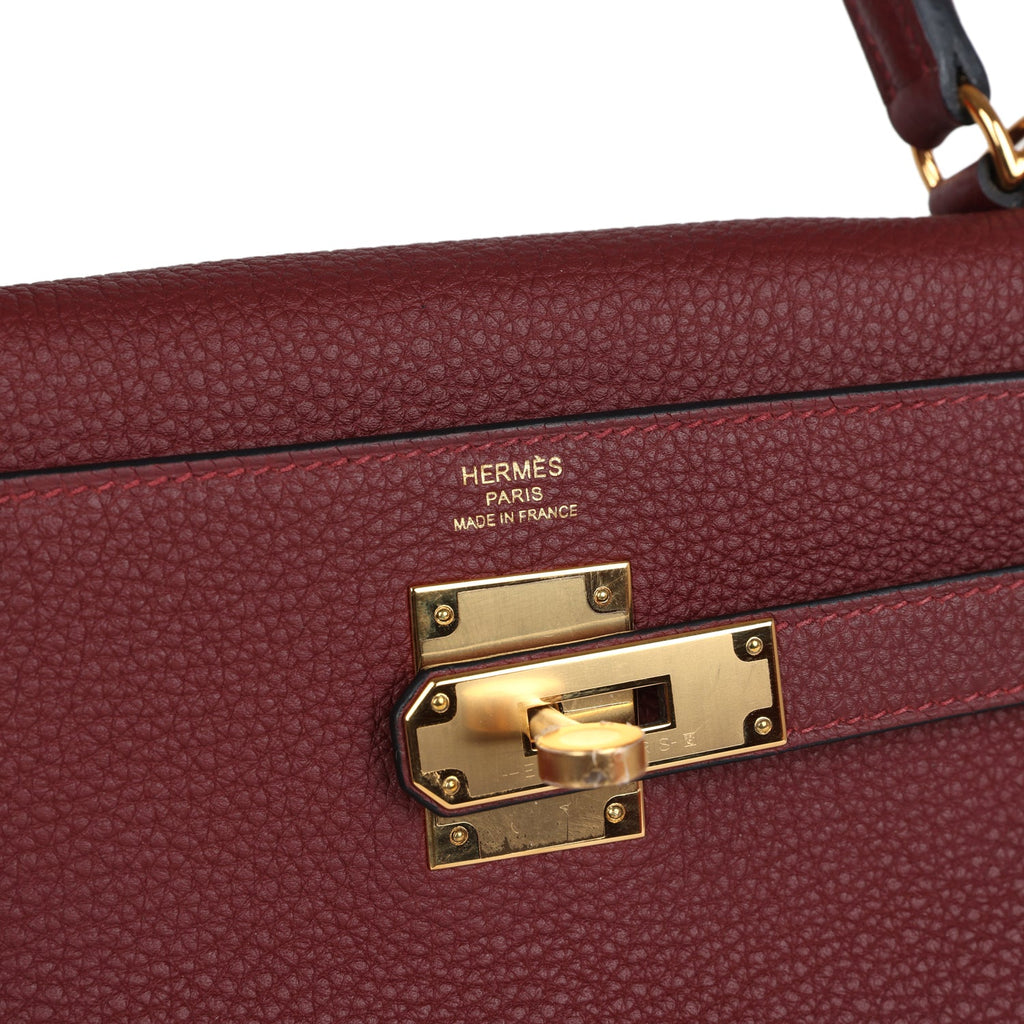 Kelly Retourne 28 Rouge H Togo Gold Hardware