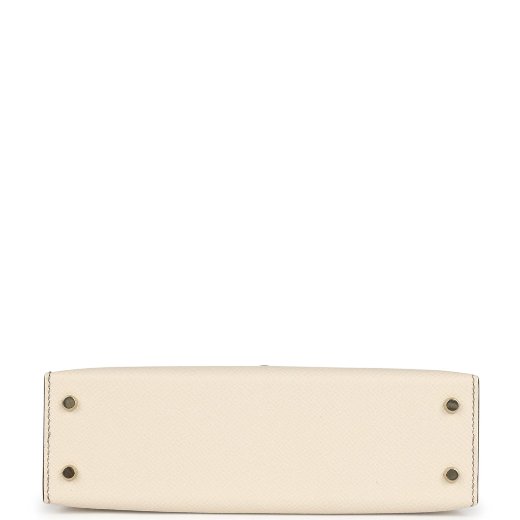 Special Order (HSS) Kelly Sellier 20 Craie and Gris Asphalte Epsom Permabrass Hardware