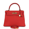 Kelly Retourne 28 Geranium Togo Gold Hardware