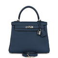 Kelly Retourne 25 Bleu De Prusse Togo Palladium Hardware