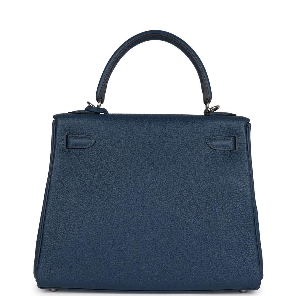 Kelly Retourne 25 Bleu De Prusse Togo Palladium Hardware