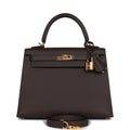 Kelly Sellier 25 Ecorce Epsom Gold Hardware
