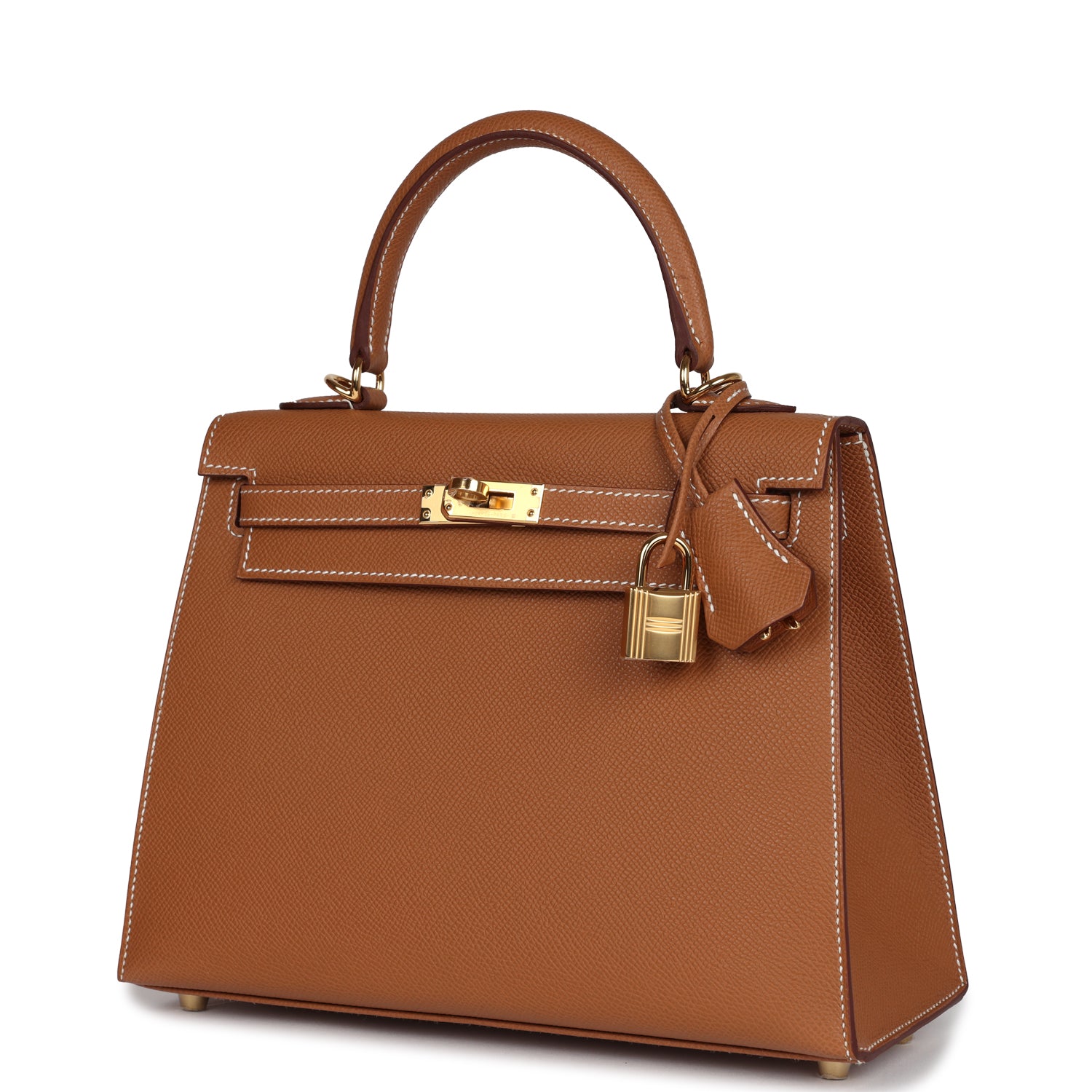 Kelly Sellier 25 Gold Epsom Gold Hardware