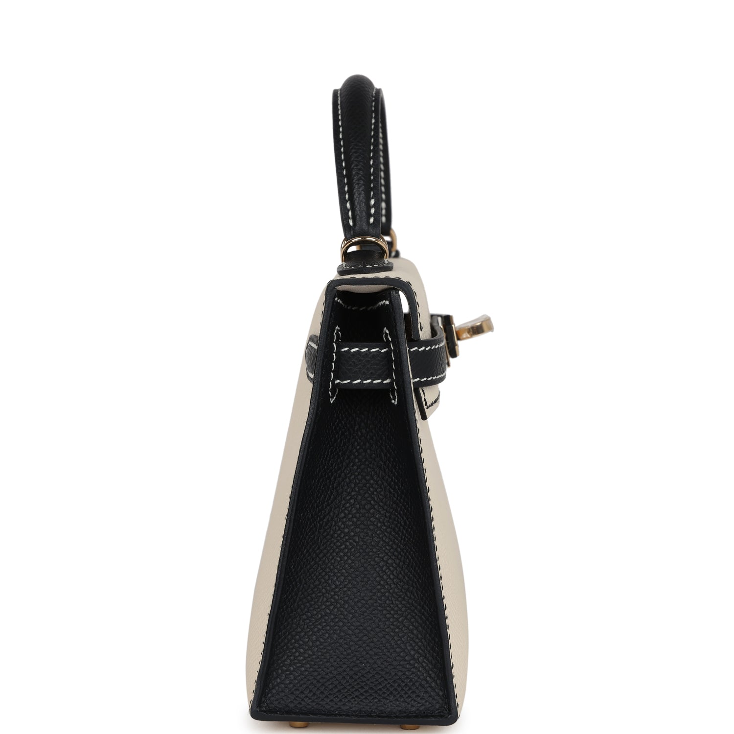 Special Order (HSS) Kelly Sellier 20 Craie and Black Epsom Permabrass Hardware
