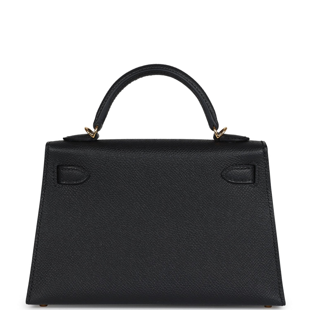 Kelly Sellier 20 Black Epsom Gold Hardware