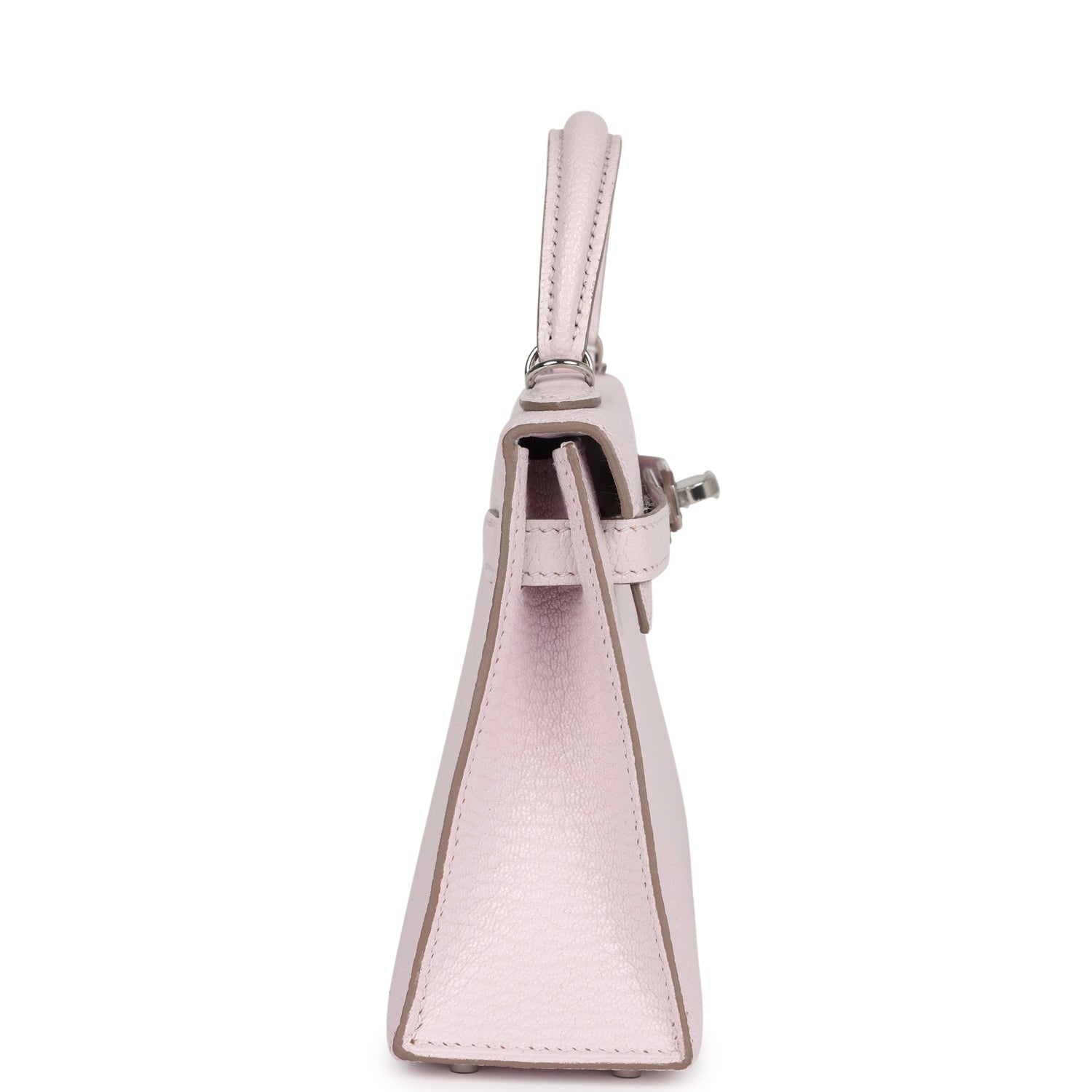 Kelly Sellier 20 Mauve Pale Chevre Palladium Hardware