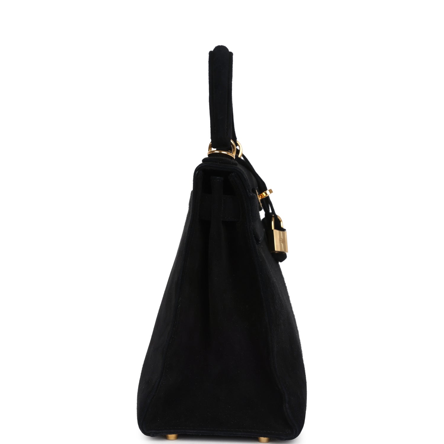 Vintage Kelly Sellier 28 Black Doblis Gold Hardware