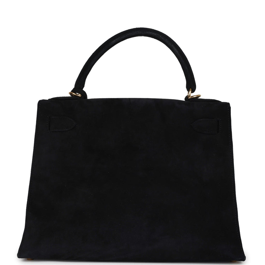 Vintage Kelly Sellier 28 Black Doblis Gold Hardware