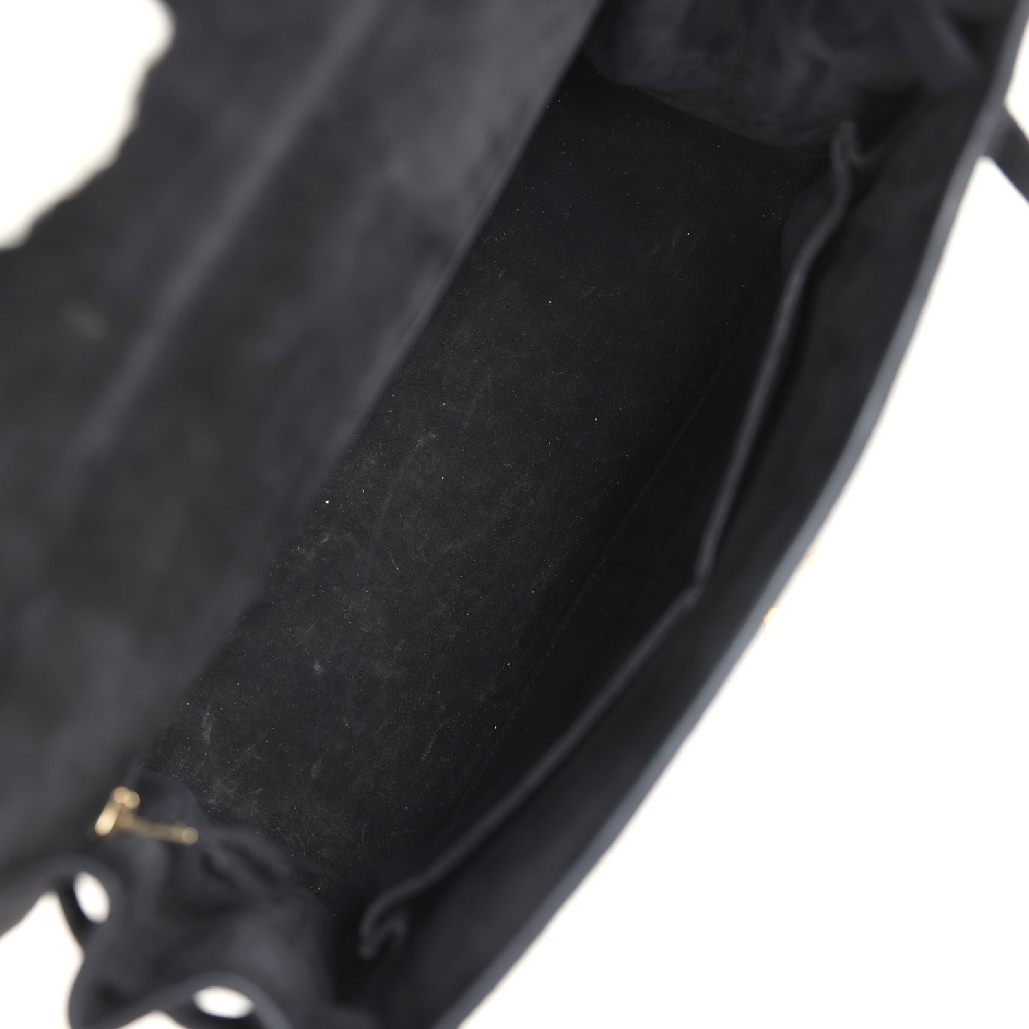 Vintage Kelly Sellier 28 Black Doblis Gold Hardware