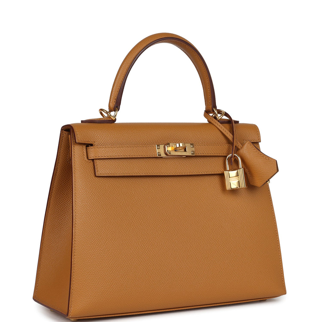 Kelly Sellier 25 Sesame Epsom Gold Hardware