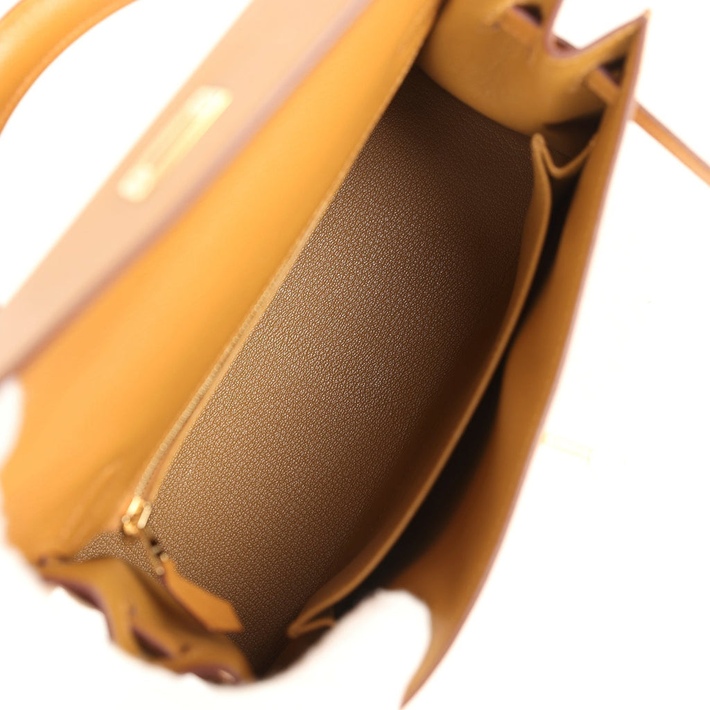 Kelly Sellier 25 Sesame Epsom Gold Hardware