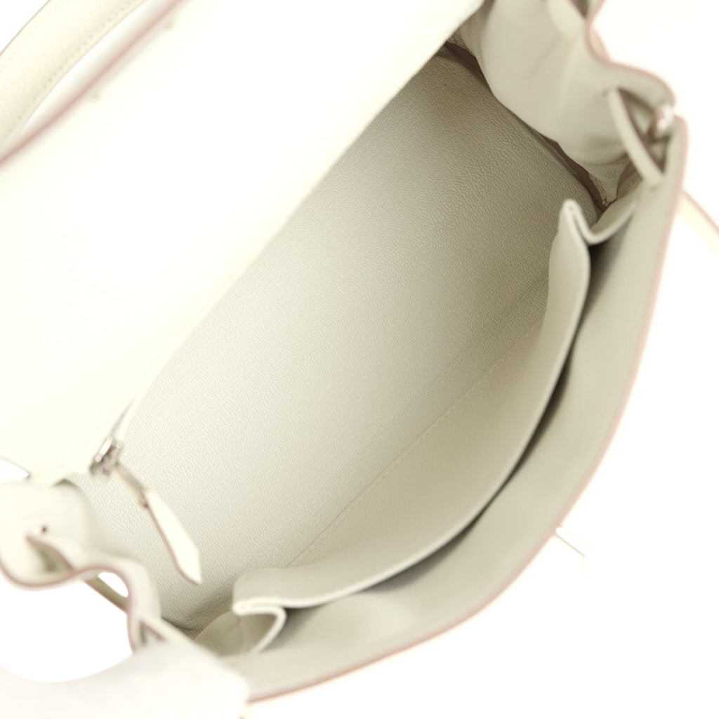 Hermes Kelly Retourne 25 Mushroom Togo Palladium Hardware