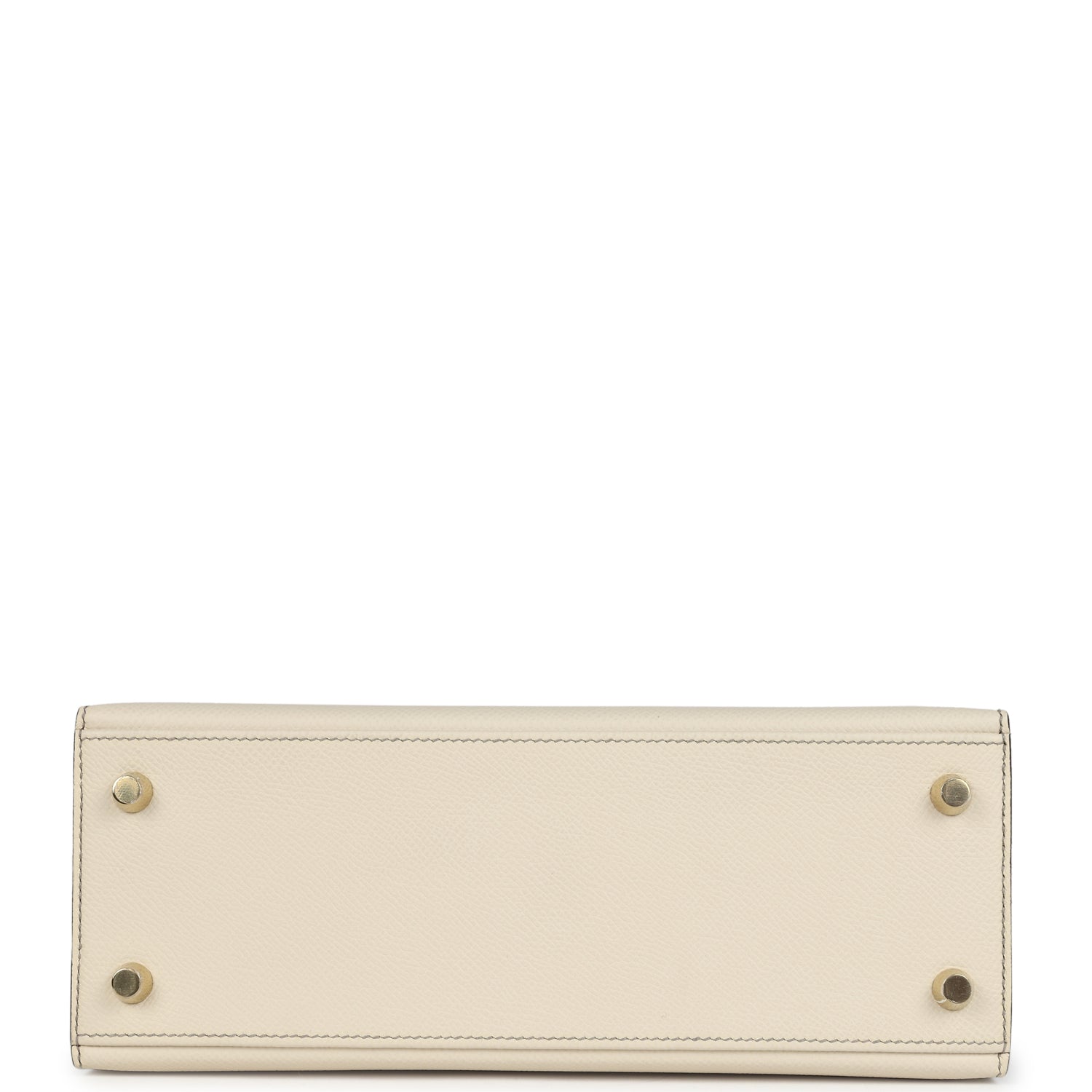 Special Order (HSS) Kelly Sellier 25 Craie and Gris Asphalte Epsom Brushed Gold Hardware