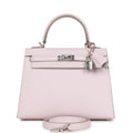 Kelly Sellier 25 Mauve Pale Epsom Palladium Hardware