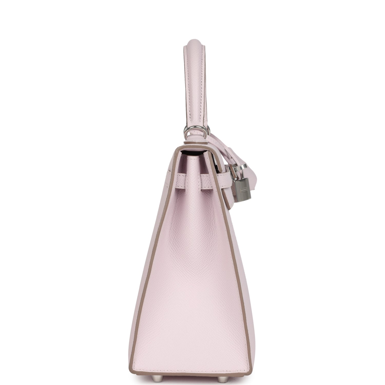 Kelly Sellier 25 Mauve Pale Epsom Palladium Hardware