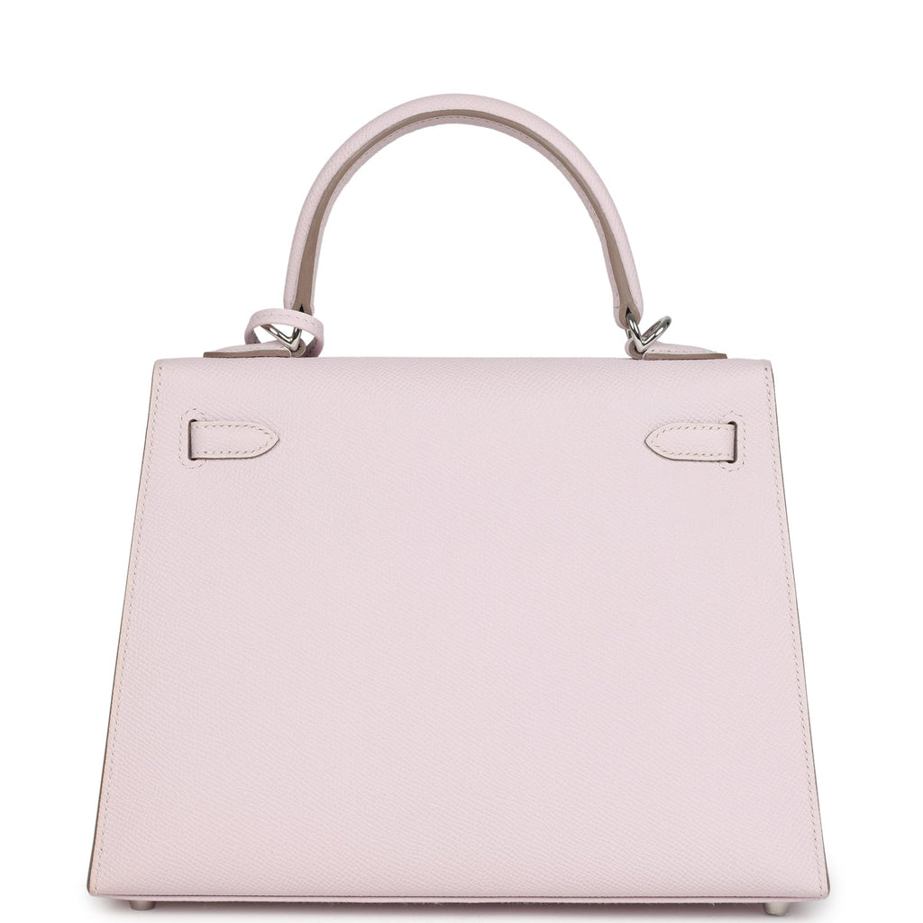 Kelly Sellier 25 Mauve Pale Epsom Palladium Hardware